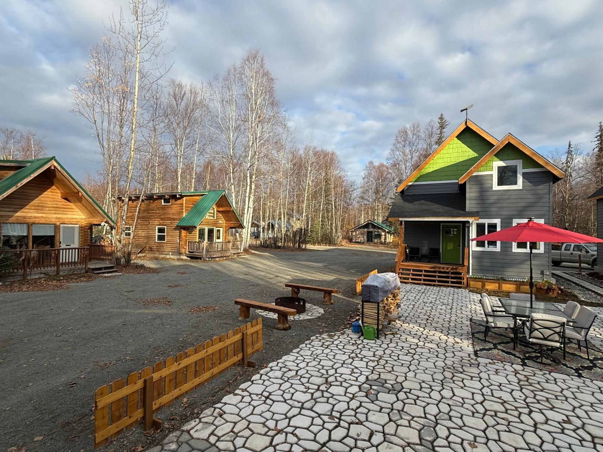 Talkeetna Log Cabin With Hot Tub Unit 1 Vila Exterior foto