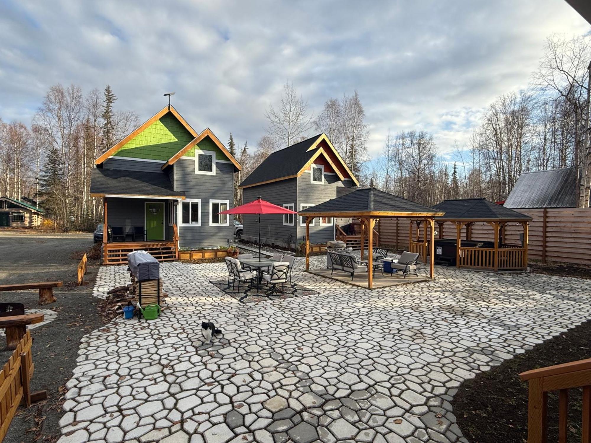 Talkeetna Log Cabin With Hot Tub Unit 1 Vila Exterior foto