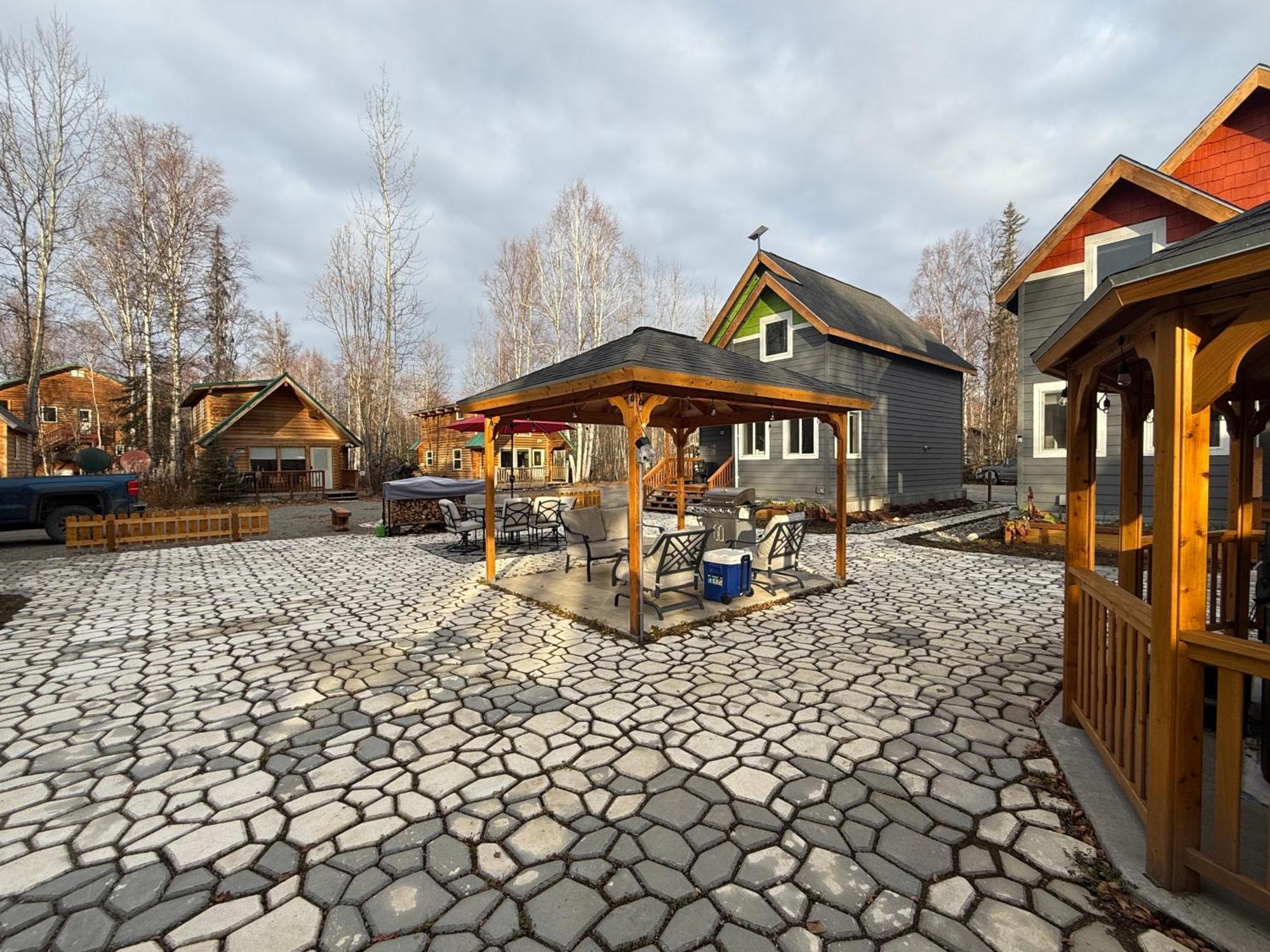 Talkeetna Log Cabin With Hot Tub Unit 1 Vila Exterior foto